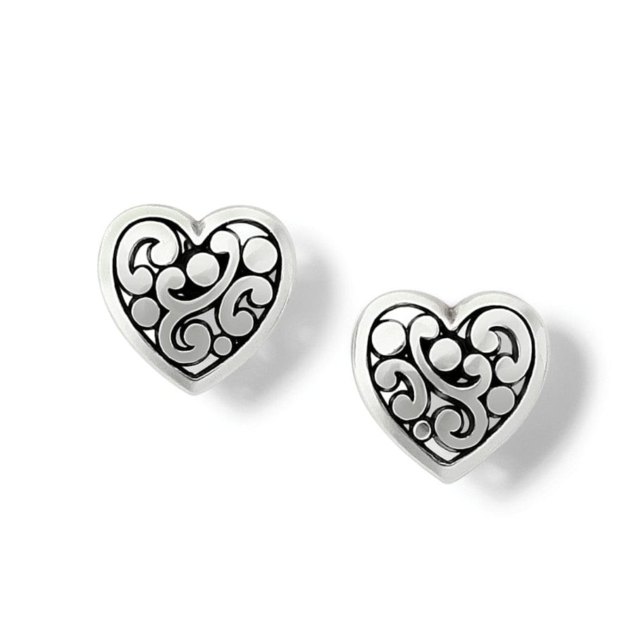 Contempo Heart Post Earrings silver 1