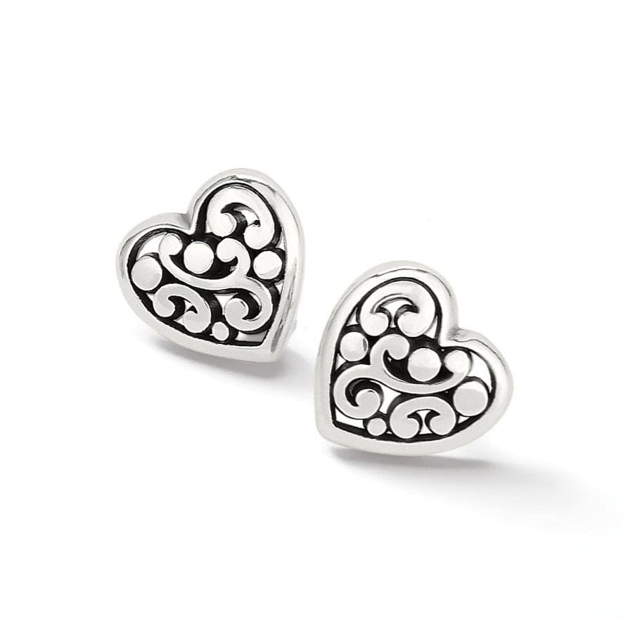 Contempo Heart Post Earrings silver 2