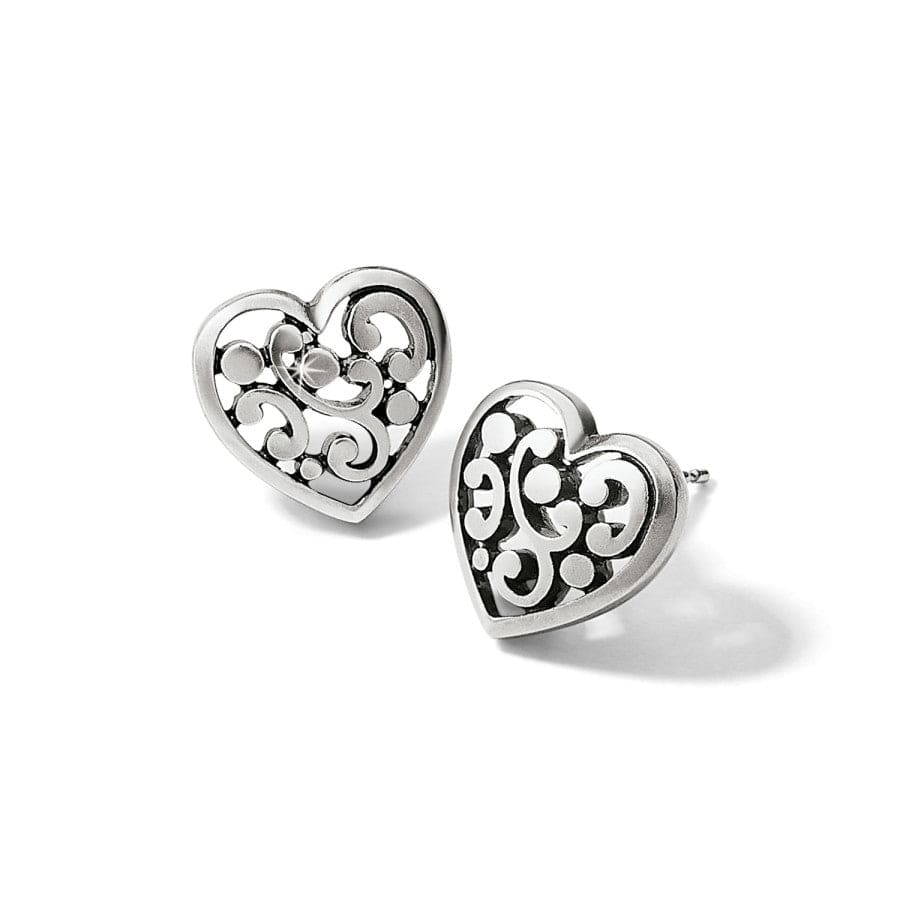 Contempo Heart Post Earrings silver 3