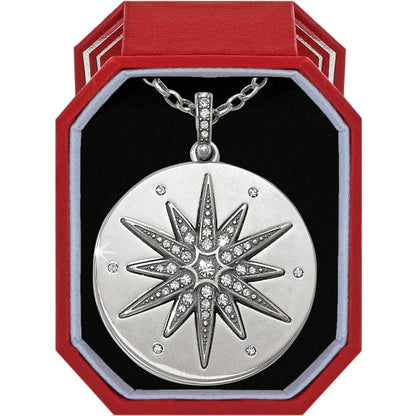 Contempo Ice Starburst Convertible Locket Necklace Box Set