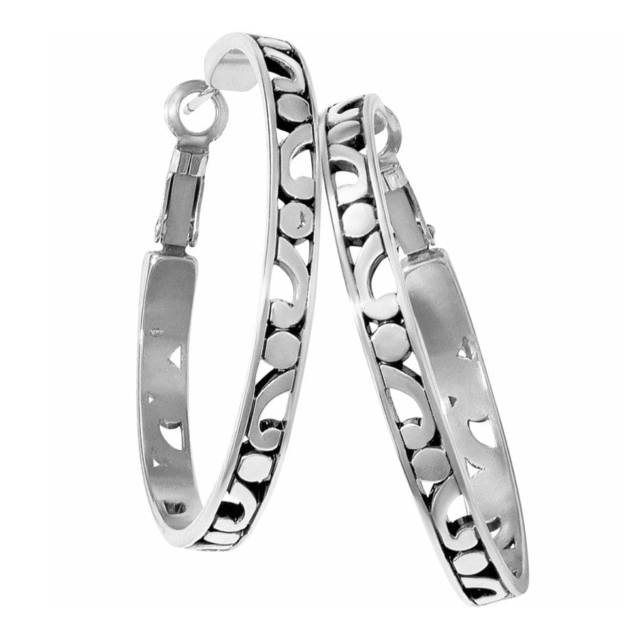 Contempo Large Hoop Earrings silver 5