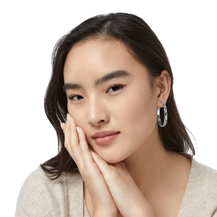 Contempo Large Hoop Earrings silver 8