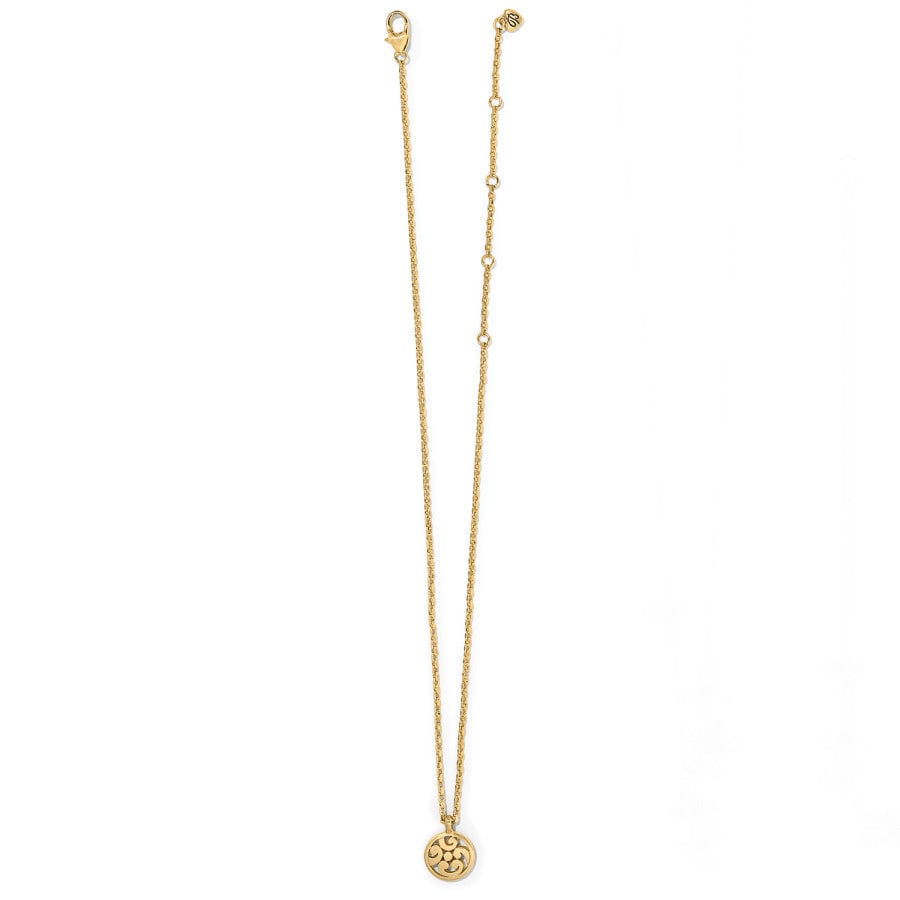 Contempo Medallion Petite Necklace gold 2