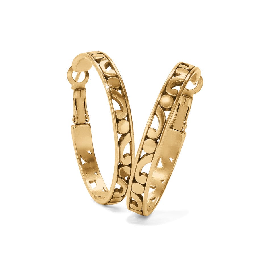 Contempo Medium Hoop Earrings in gold