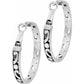 Back view of Contempo Medium Hoop Earrings in silver