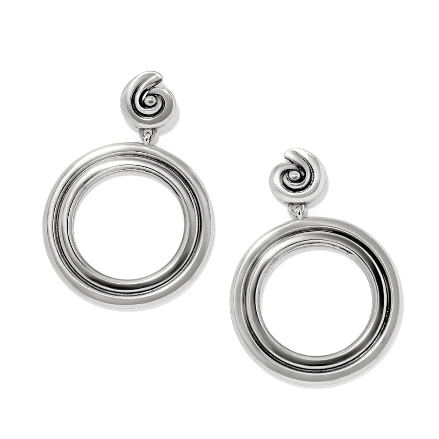 Contempo Moda Ring Post Drop Earrings silver 1