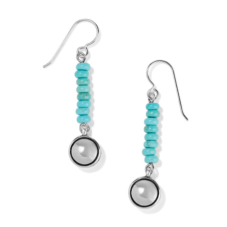 Contempo Nuevo Azul Dome French Wire Earrings silver-turquoise 1