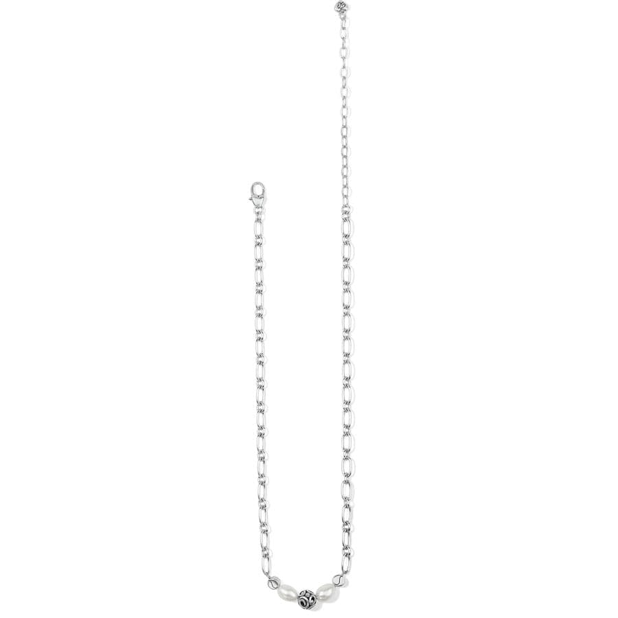 Contempo Pearl Short Necklace silver-pearl 2