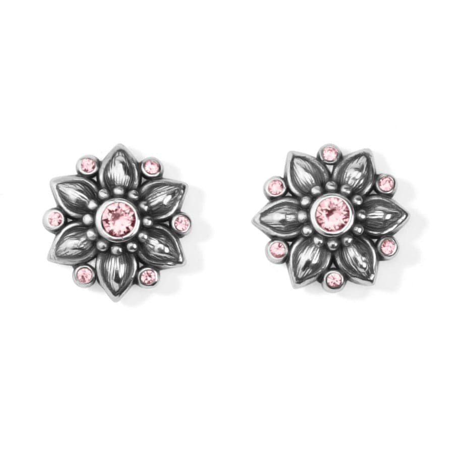Cora Mini Post Earrings silver-pink 1