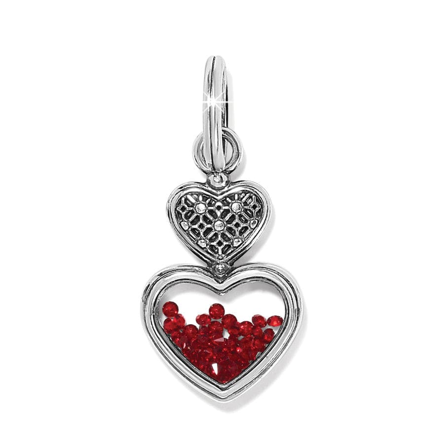 Count Your Blessings With Love Charm silver-red 1