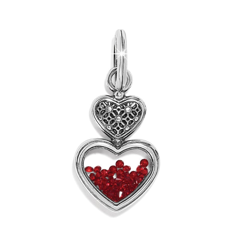 Count Your Blessings With Love Charm silver-red 2