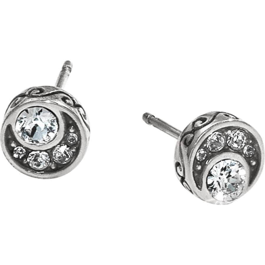 Crescent Mini Post Earrings silver 1
