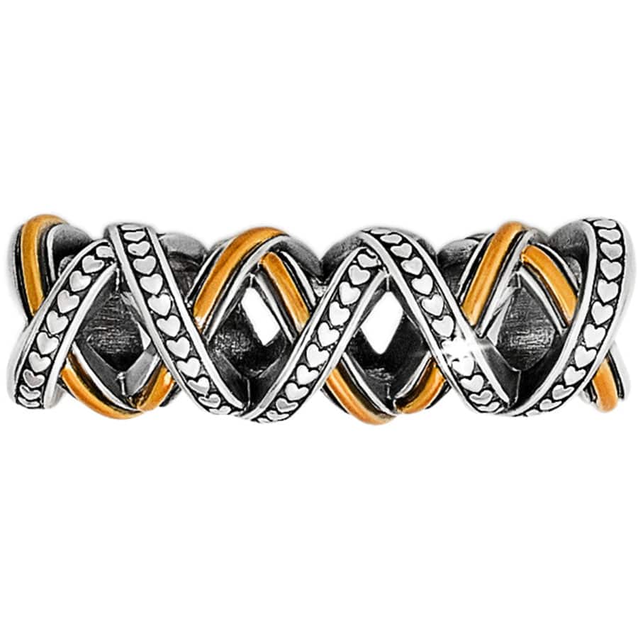 Crossings Heart Long Bead silver-brushed-gold 1