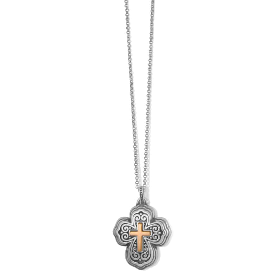 Crossroads Cross Necklace silver-gold 1