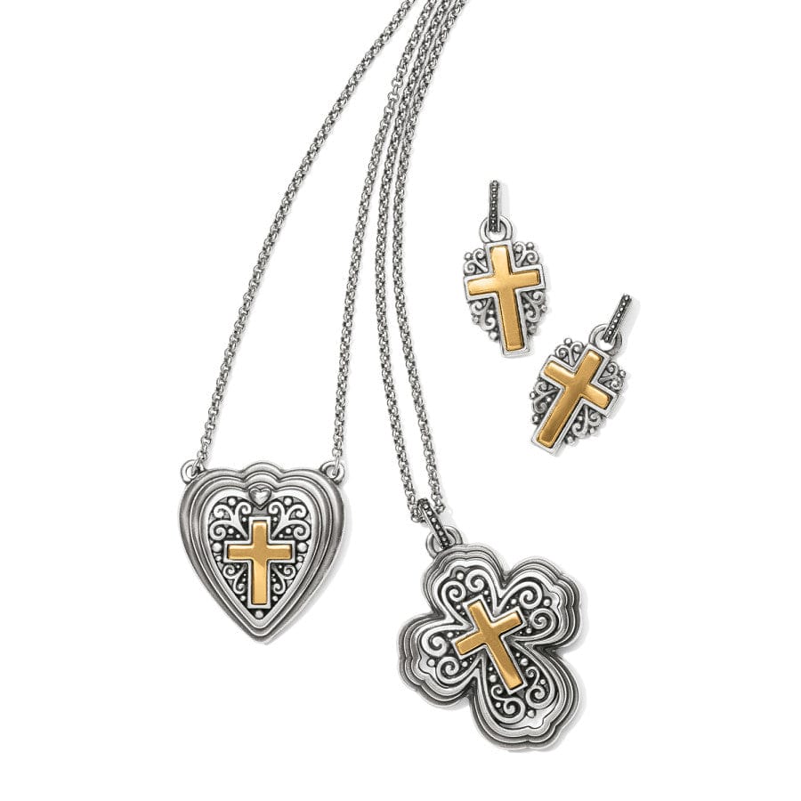 Crossroads Cross Necklace silver-gold 3