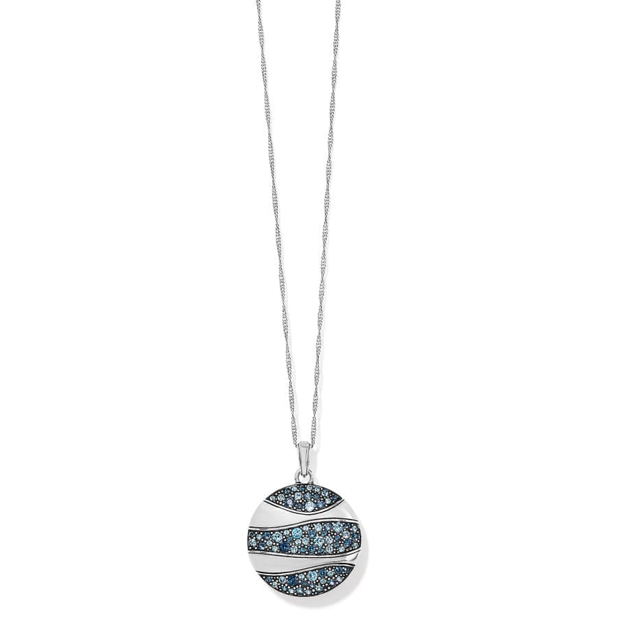 Crystal Passage Round Necklace silver-blues 1