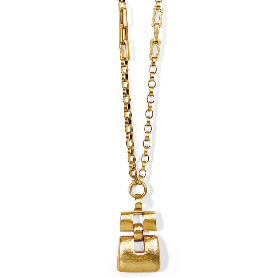 Dauphin Long Necklace brushed-gold 1