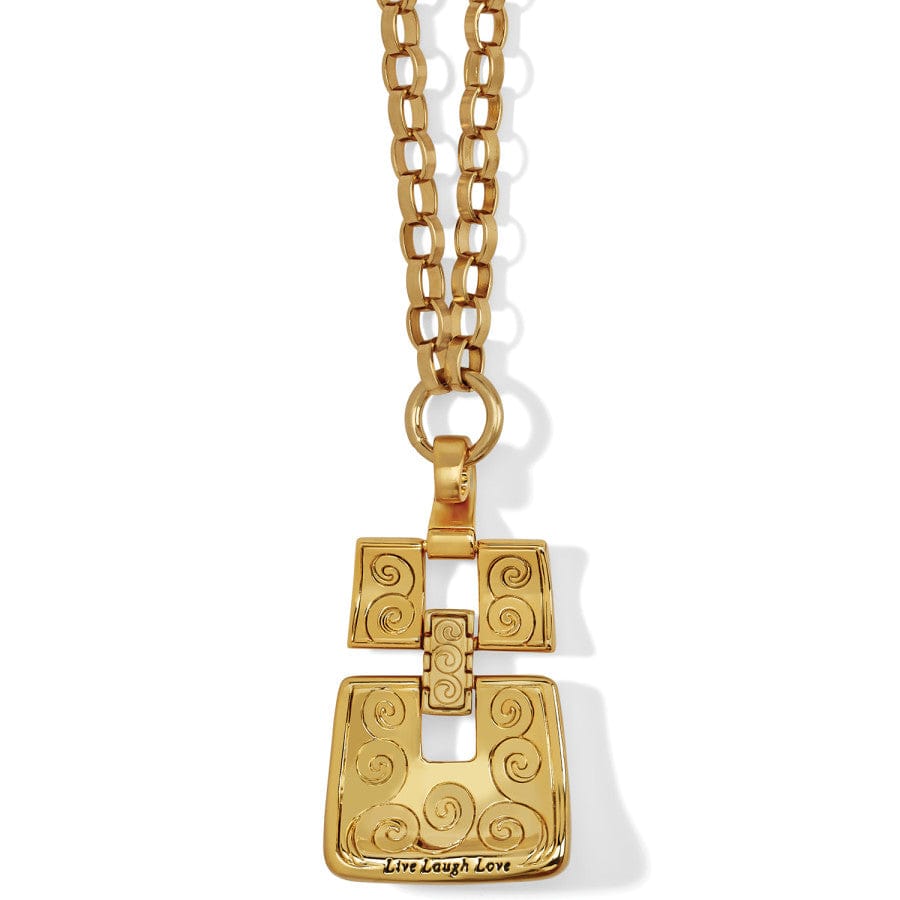 Dauphin Long Necklace brushed-gold 2