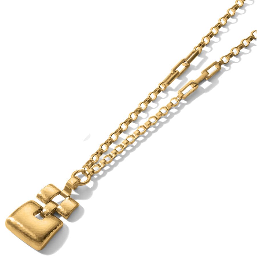 Dauphin Long Necklace brushed-gold 4
