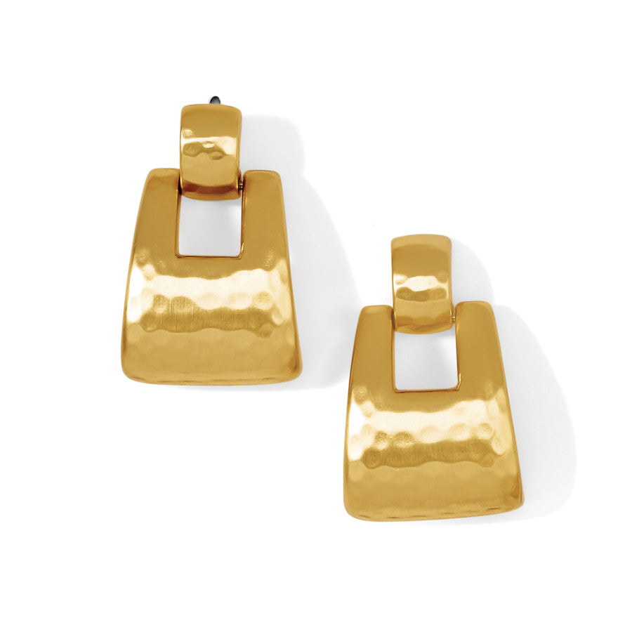 Dauphin Post Earrings brushed-gold 1