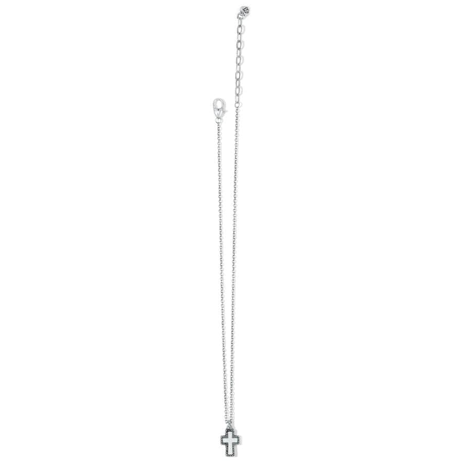 Dazzling Cross Petite Necklace silver-white 8