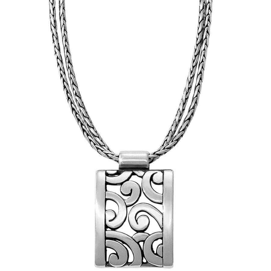 Deco Lace Necklace silver 1
