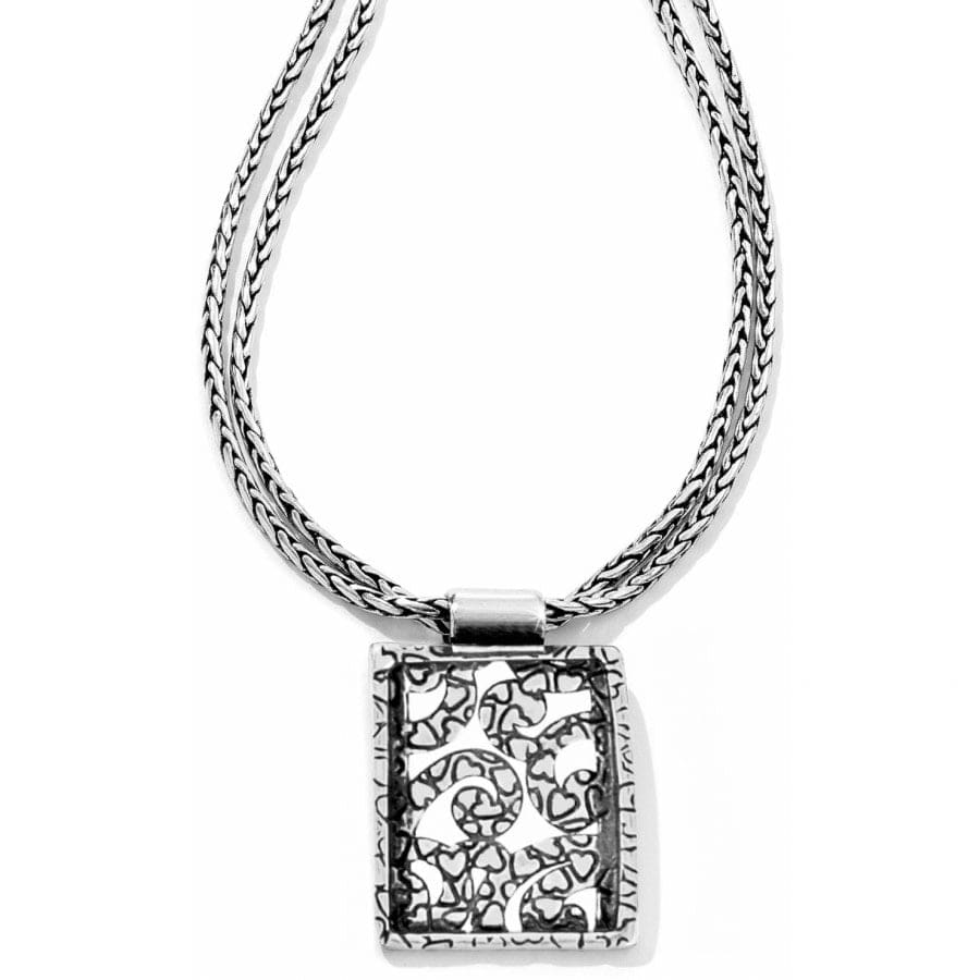 Deco Lace Necklace silver 2