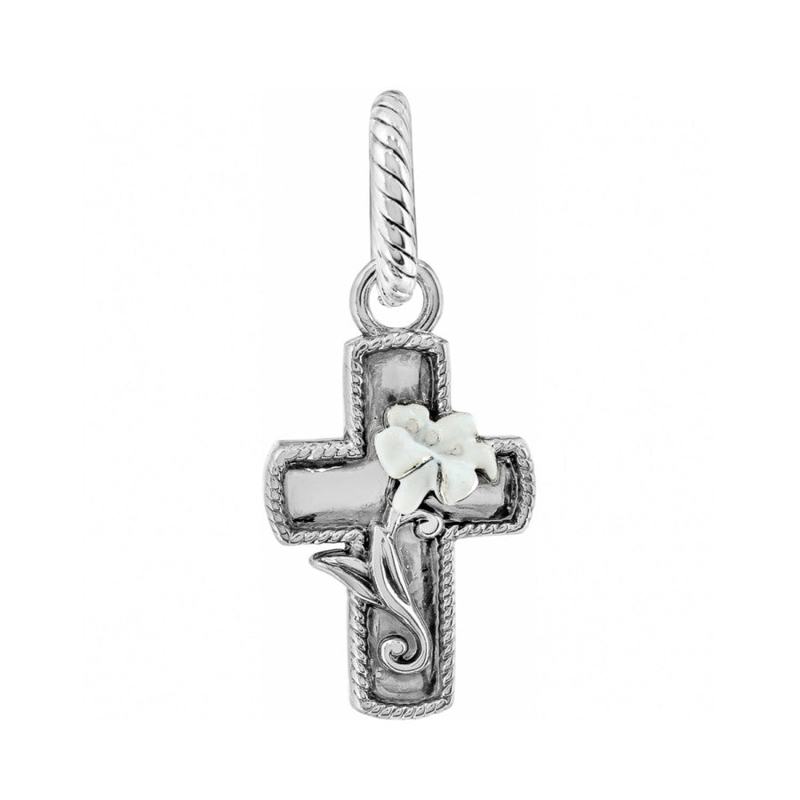 Easter Lily Cross Charm Brighton