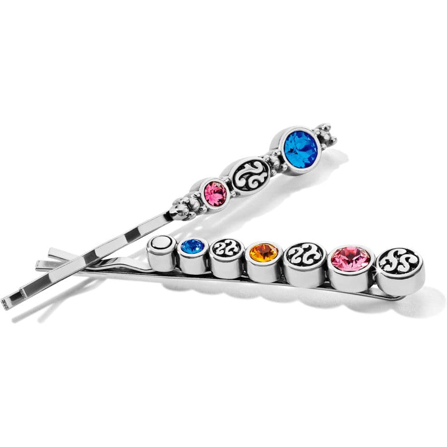 Elora Gem Bobby Pin Set silver-multi 1