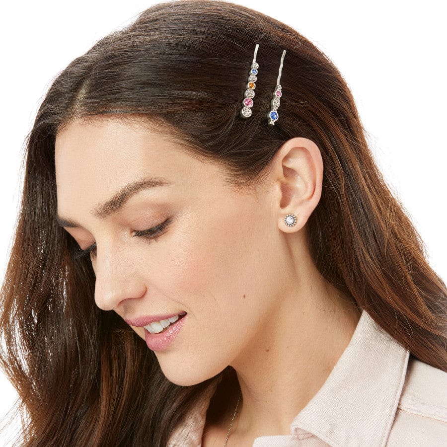 Elora Gem Bobby Pin Set silver-multi 2