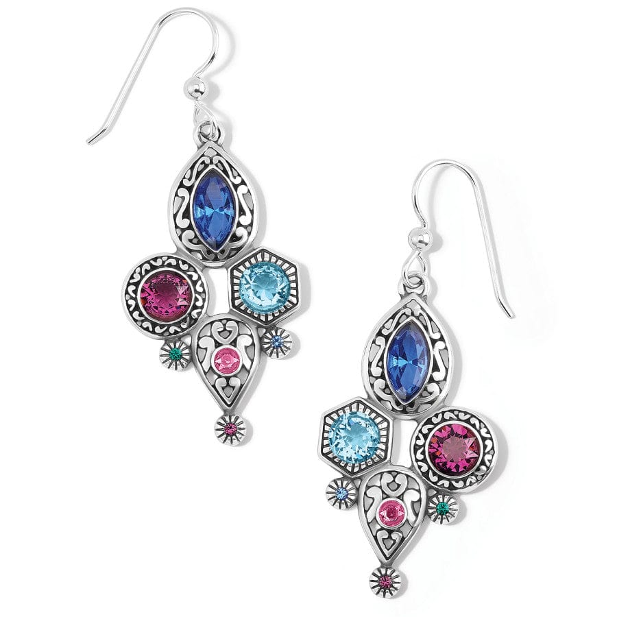Elora Gems Cubist French Wire Earrings silver-multi 1