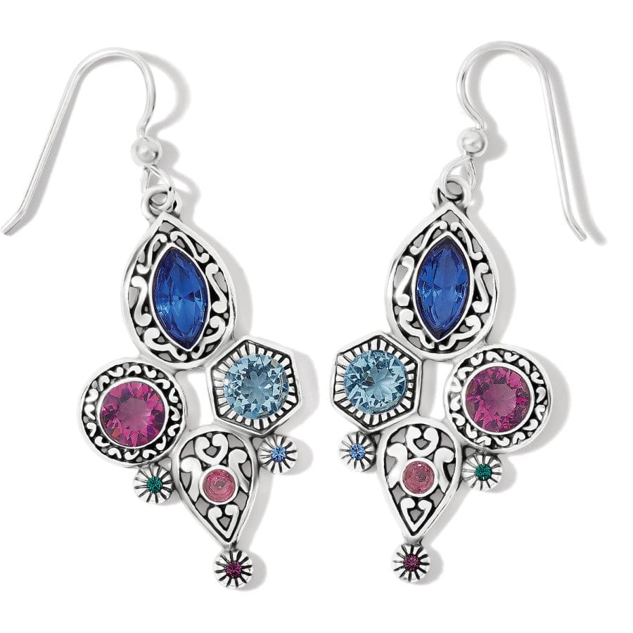 Elora Gems Cubist French Wire Earrings silver-multi 2