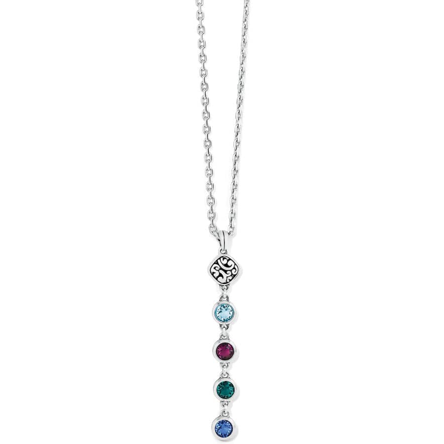 Elora Gems Dots Y Necklace silver-multi 1