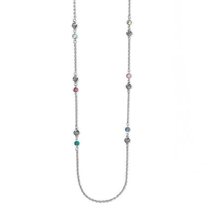 Elora Gems Drops Long Necklace