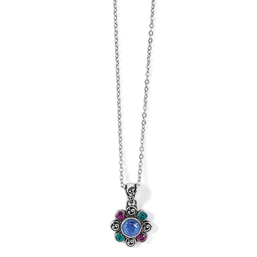 Elora Gems Flower Necklace silver-multi 1
