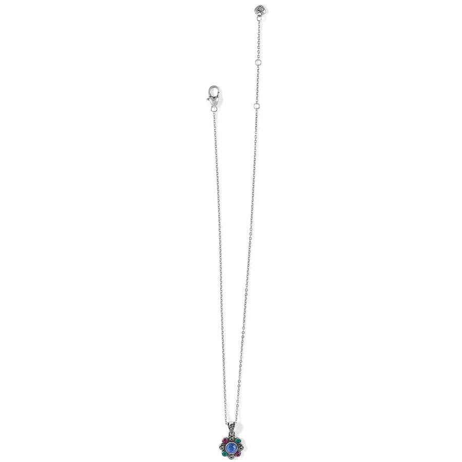 Elora Gems Flower Necklace silver-multi 2