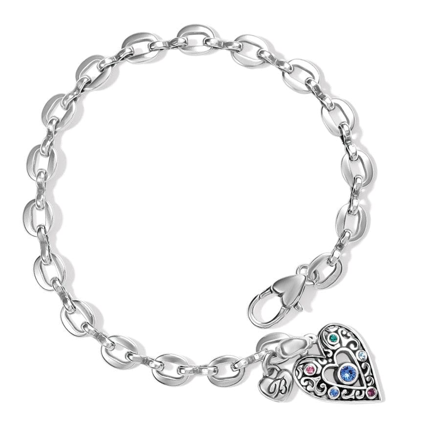 Elora Gems Heart Bracelet silver-multi 1