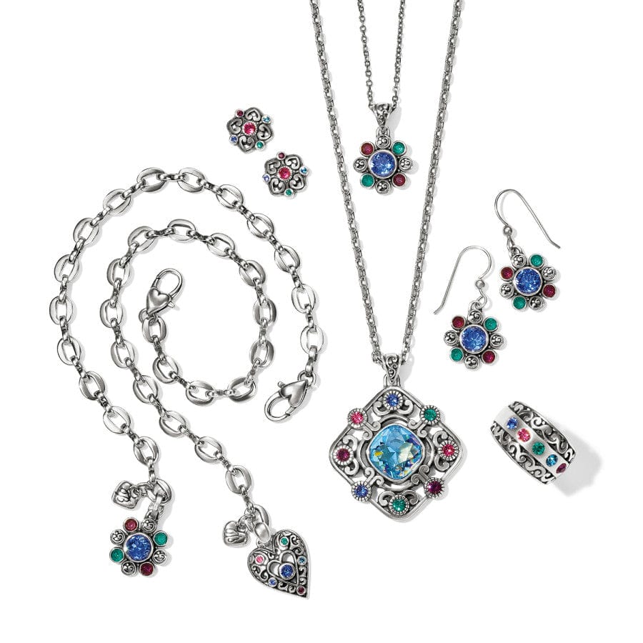 Elora Gems Large Palette Pendant silver-multi 3