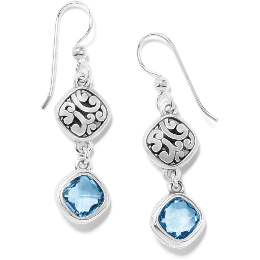 Elora Gems Sky French Wire Earrings silver-blue 1