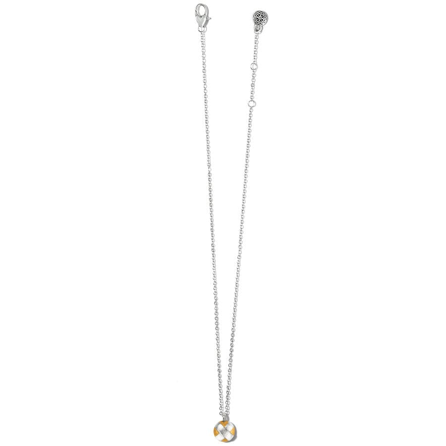 Entrata Round Short Necklace silver-gold 2