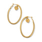 Esprit Heart Post Hoop Earrings