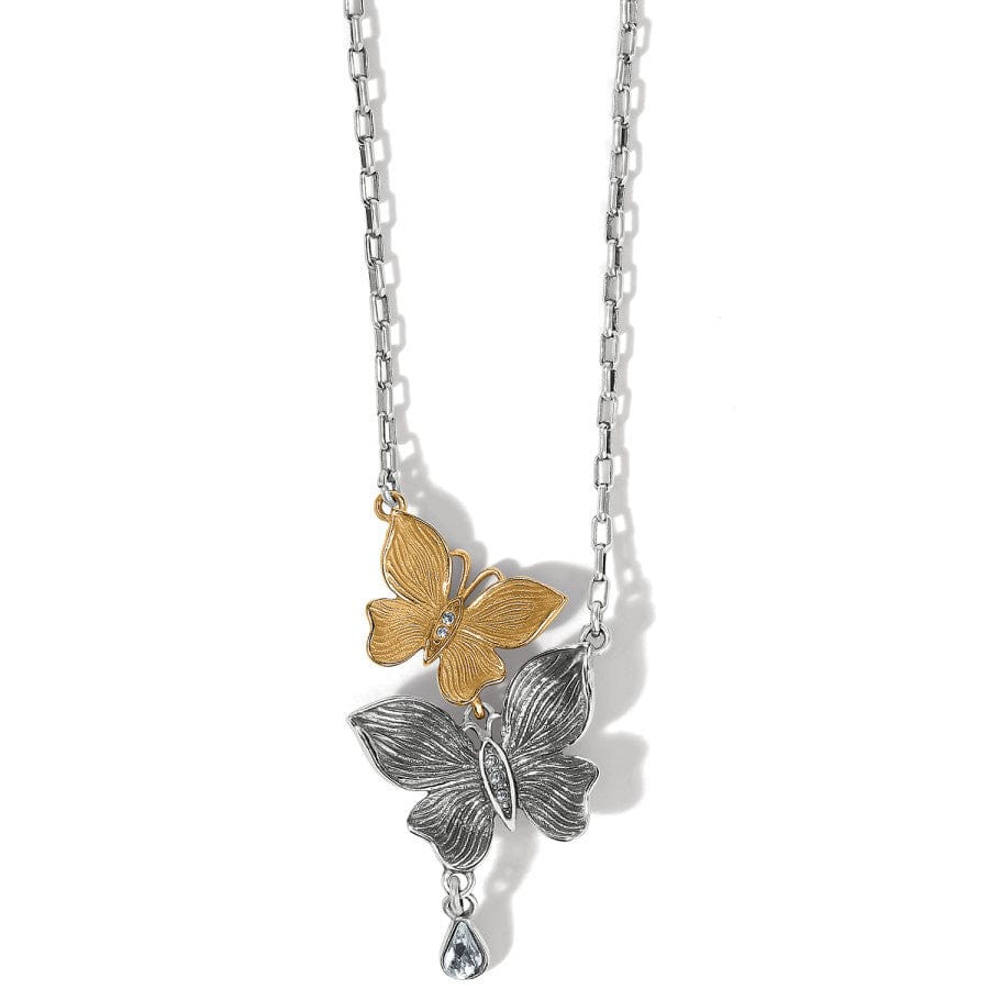 Everbloom Flutter Necklace gold-silver 1