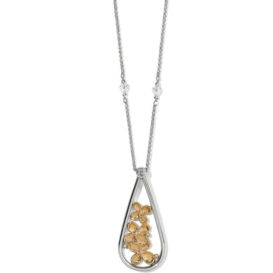 Everbloom Teardrop Necklace silver-gold 1