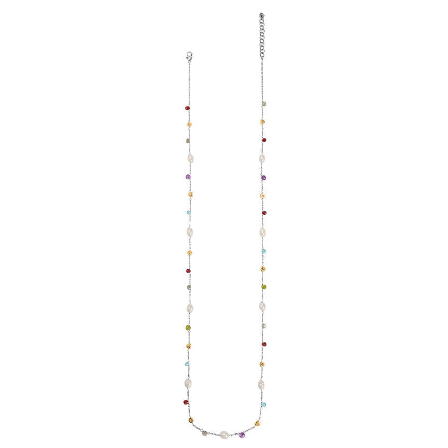 Eye Candy Pearl Long Necklace silver-pearl 2
