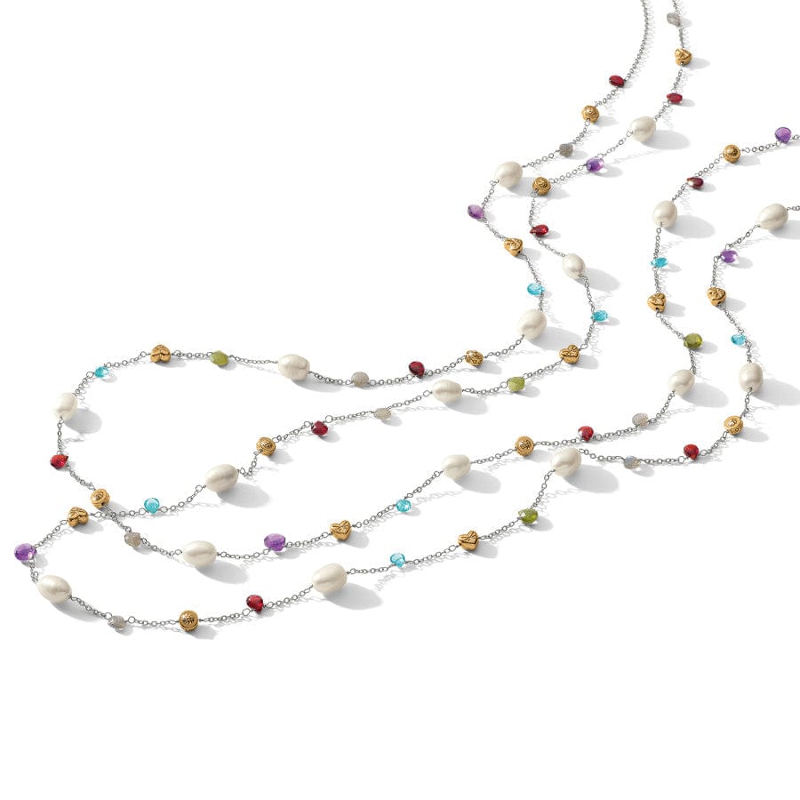 Eye Candy Pearl Long Necklace silver-pearl 3