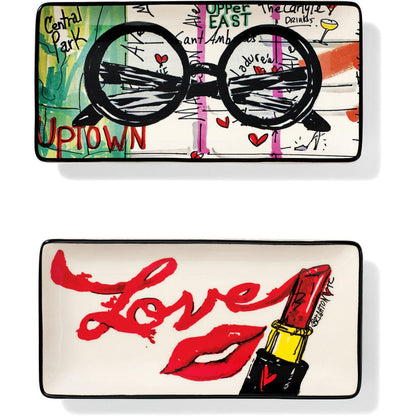 Fashion Passport Rectangle Trinket Tray