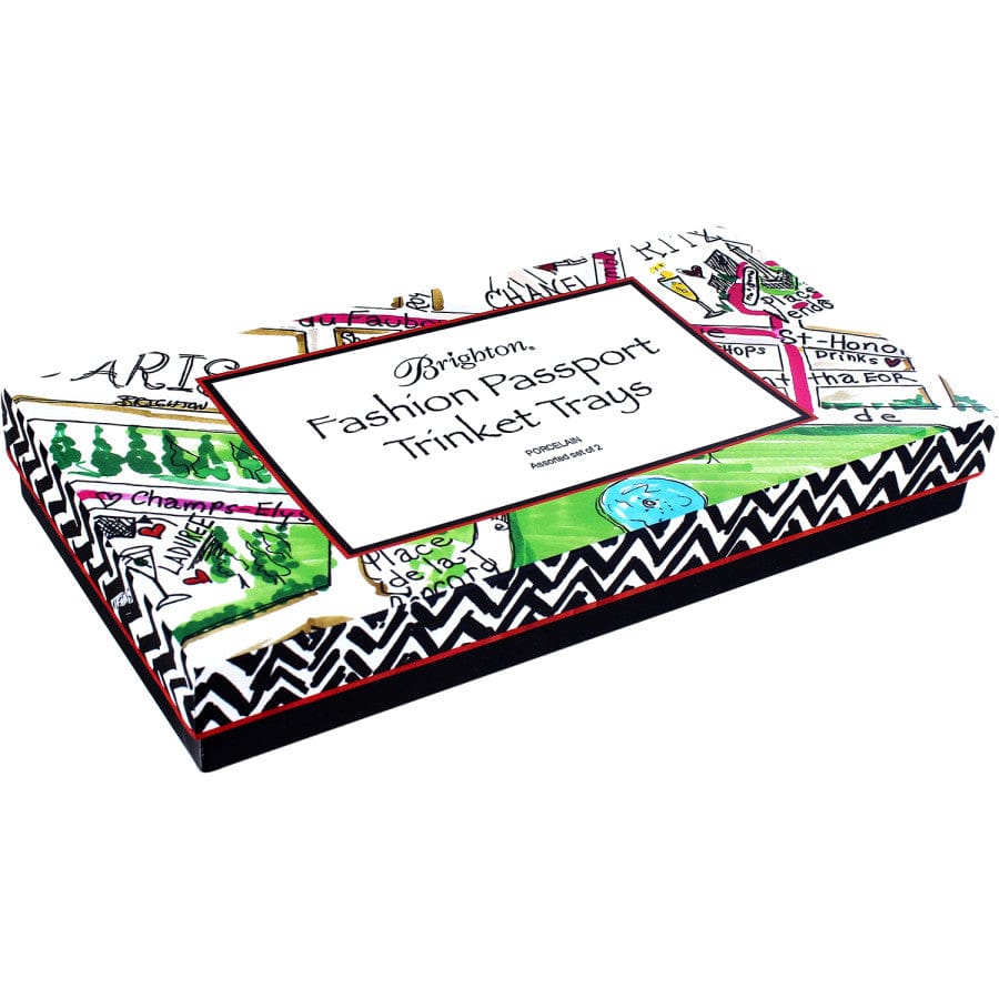 Fashion Passport Rectangle Trinket Tray