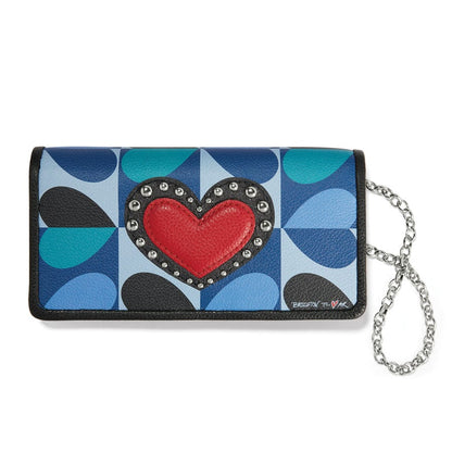 Fashionista Moody Blue Large Wallet
