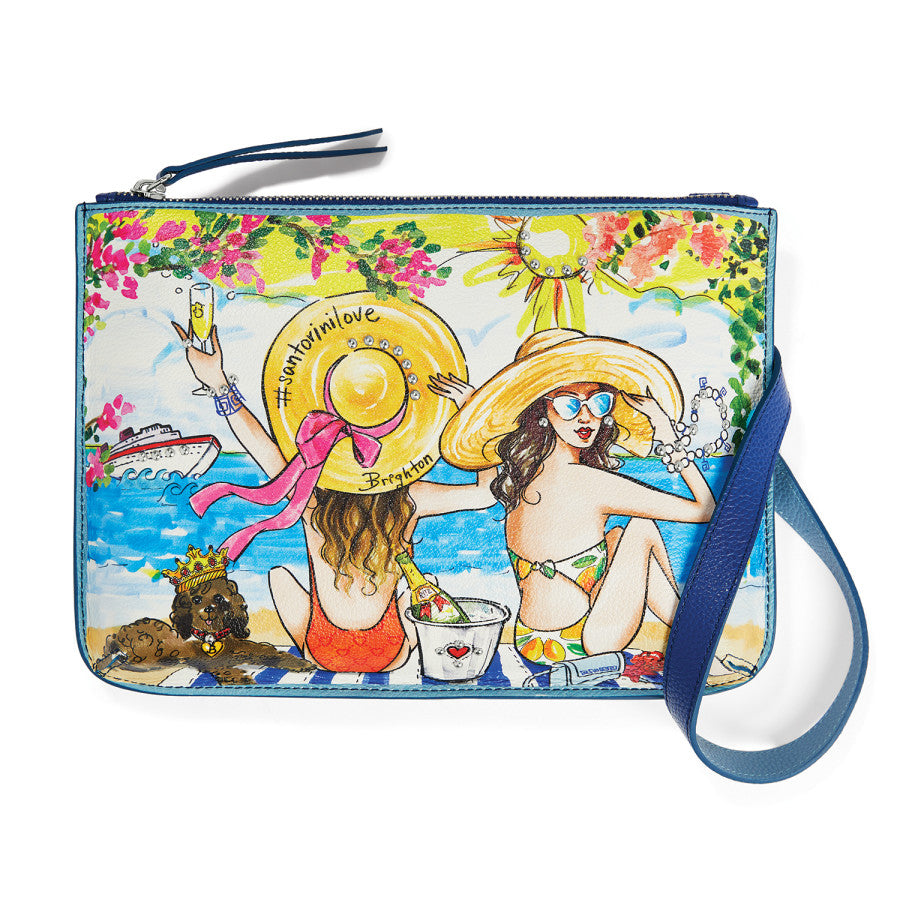 Brighton - Handbags>Cross Bodies - Fashionista Santorini Pouch - Multi