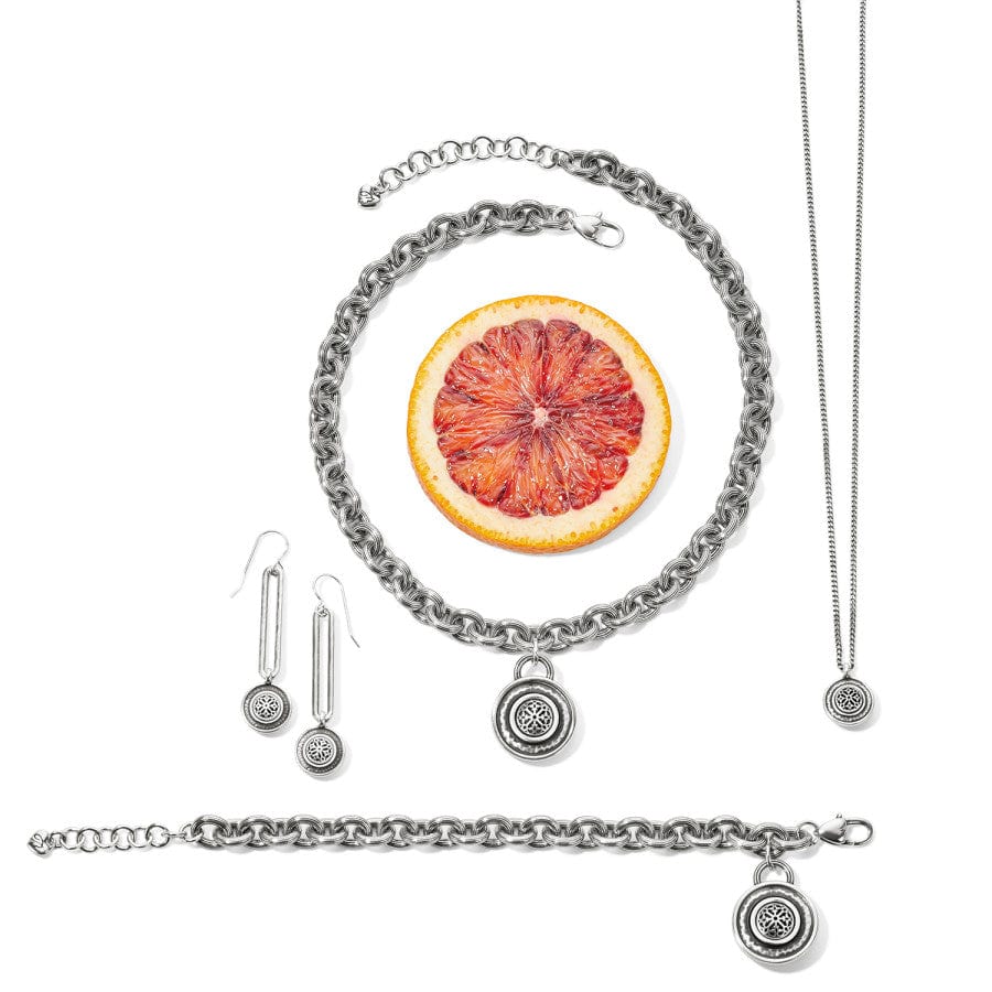 Ferrara Disc Necklace silver 3